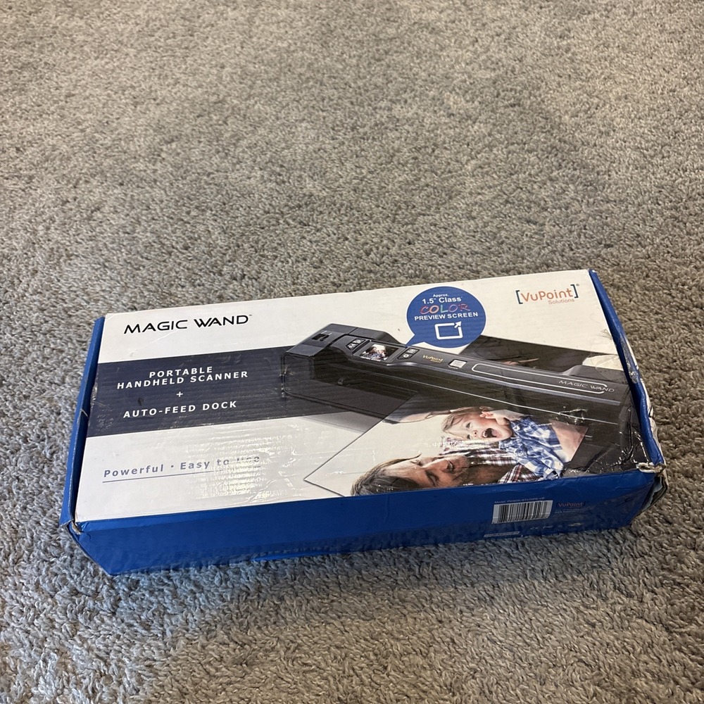 VuPoint Magic Wand Portable Handheld Scanner Auto Feed Dock PDSDK-ST470PE-VP